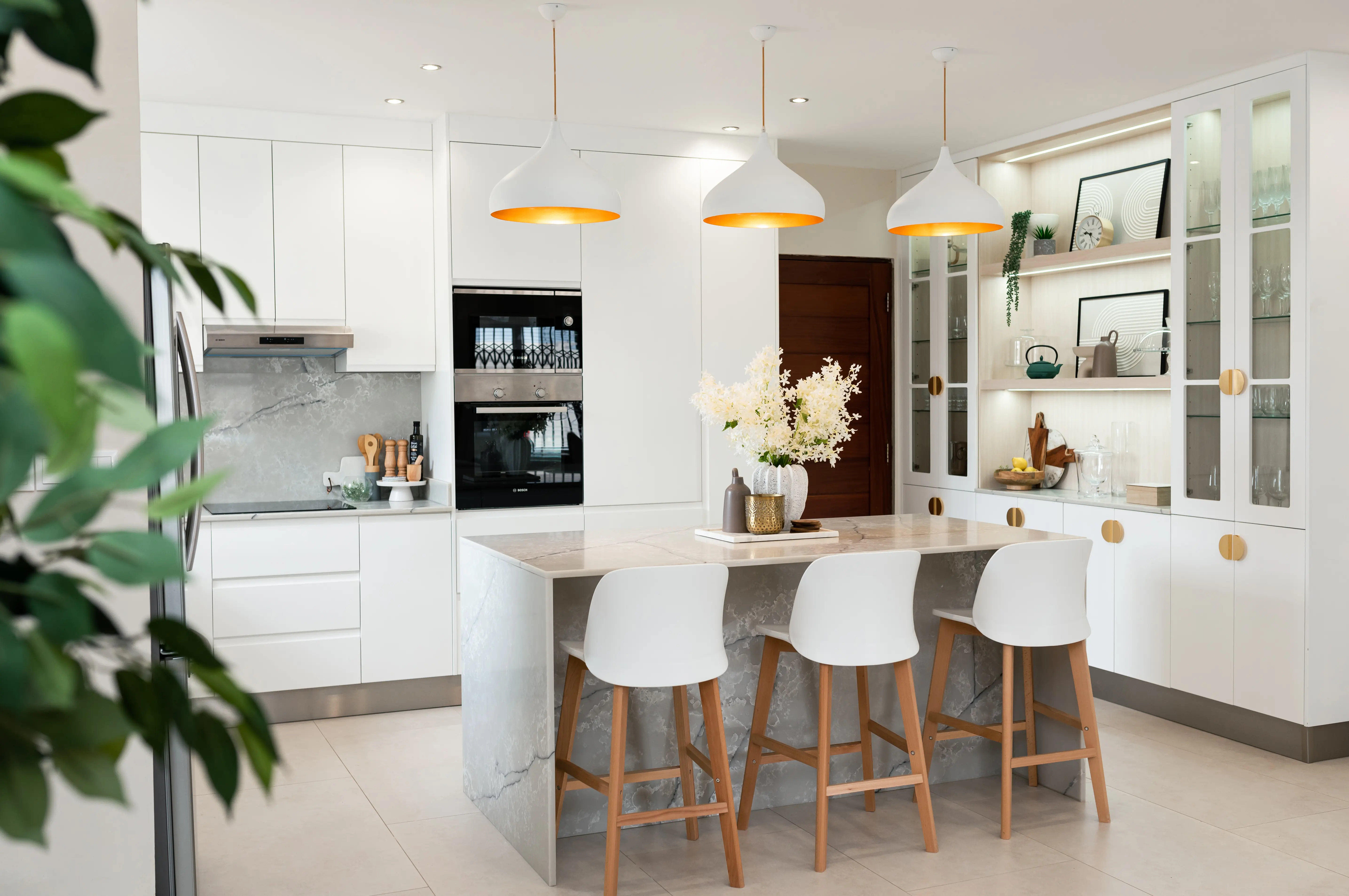 The Modern Farmhouse Kitchen — light-filled kitchen with white cabinetry